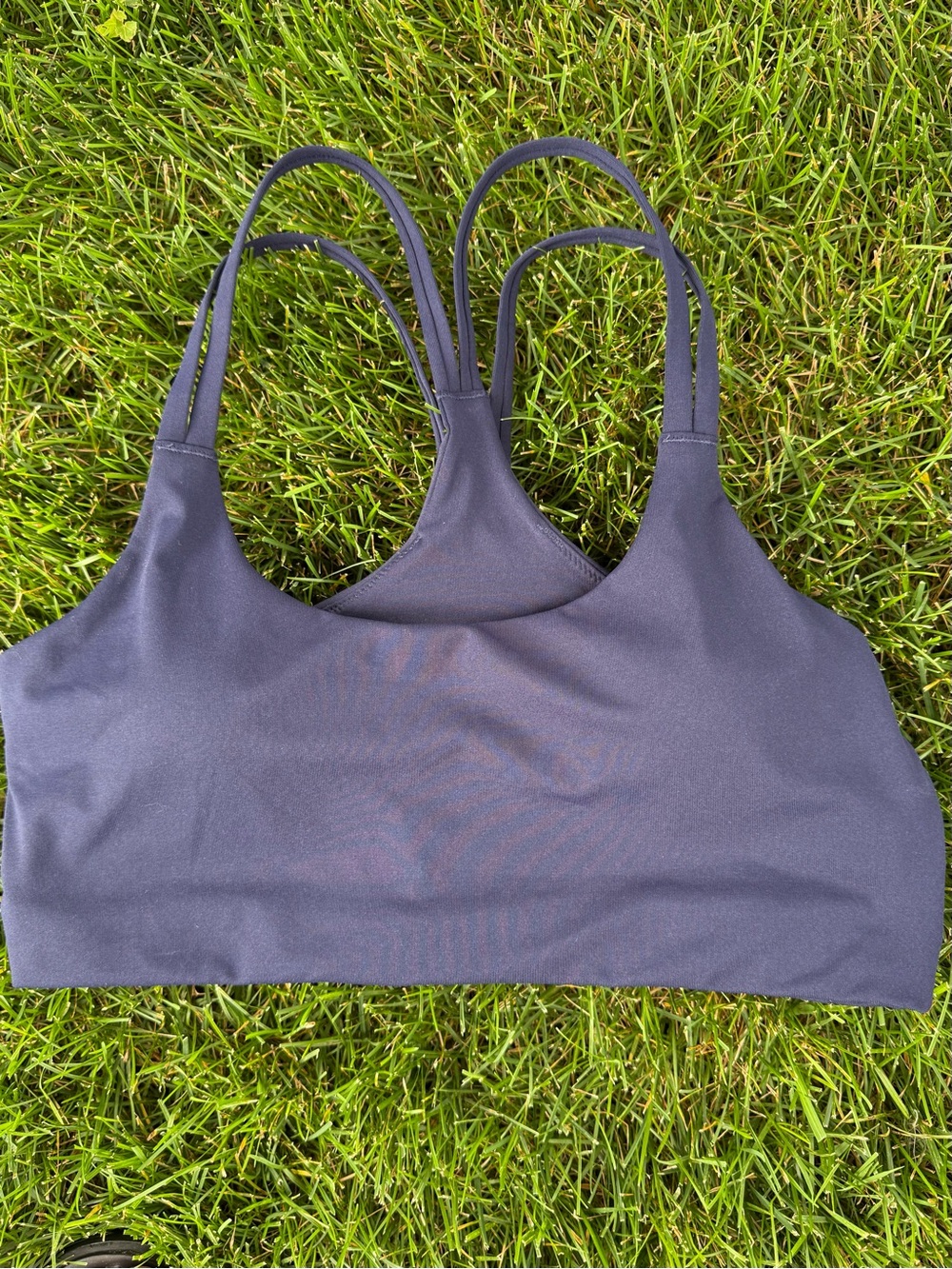 Tablets Women's Strappy Back Sports Bra - Navy